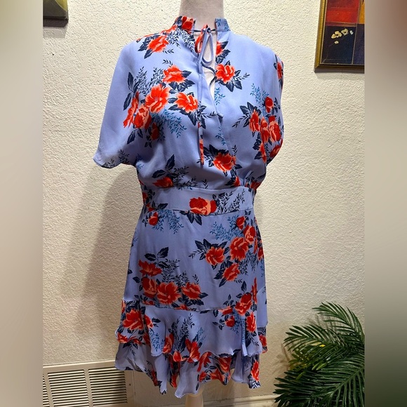 Parker Natalie Floral Fit-and-Flare Dress size 8 - Picture 2 of 12